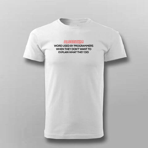 Algorithm Programmer Programming T-shirt For Men